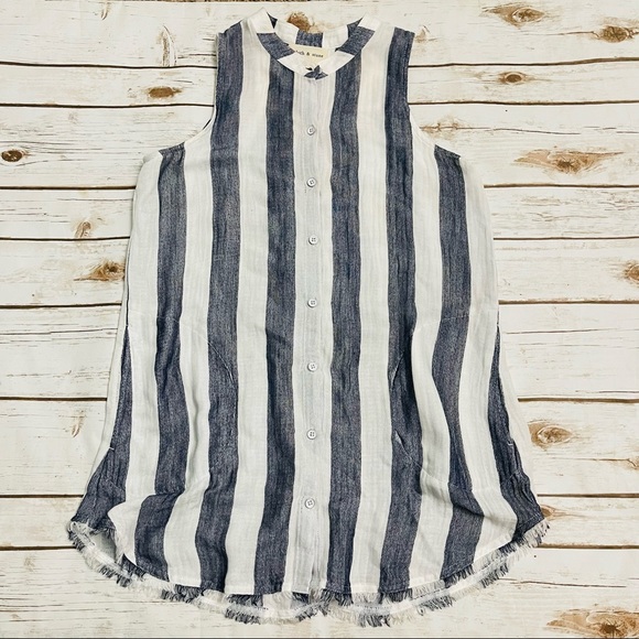 Cloth & Stone Striped Sleeveless Tunic - Picture 3 of 6